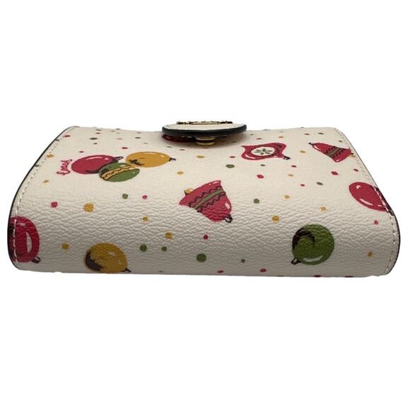 COACH Medium Corner Zip Wallet with Ornament Print - Picture 3 of 9